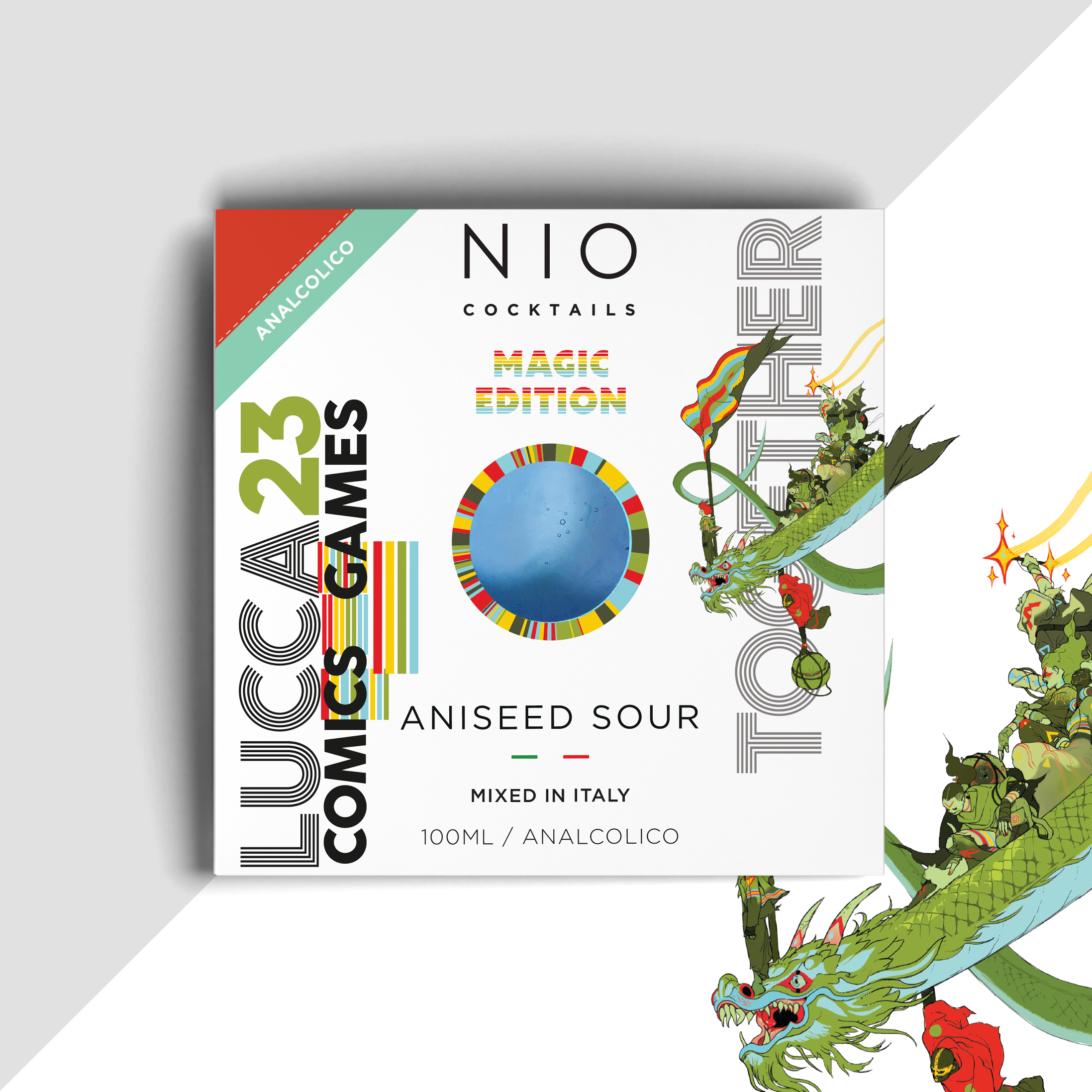 Aniseed Sour, nonalcoholic cocktail for aperitif NIO Cocktails NIO